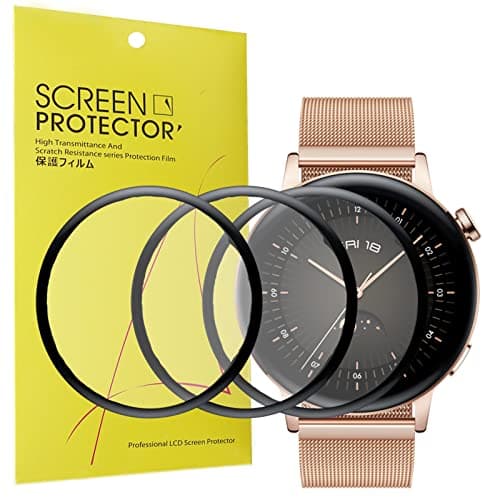 Image of Giaogor Compatible for Huawei Watch GT 3 42mm Screen Protector, 3D Full Coverage PET Soft Screen Protector Film for Huawei Watch GT3 42mm Smartwatch 2021 (3 pack)