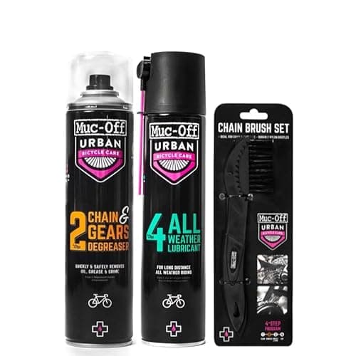 Image of Muc Off Complete Bike Care Kit - Muc-Off Chain & Gear Degreaser, All-Weather Lubricant, and Premium Chain Brush Set - Essential Bicycle Maintenance Bundle for All Riders & Conditions