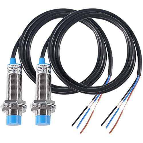 Image of 2Pcs LJ18A3-8-Z/BX NPN NO Inductive Proximity Sensor Switch Detector 8mm Detecting Distance DC 6-36V M18 Approach Switch 300mA 3 Wire LJ18A3-8-Z/BX for 3D Printer Probe Bed Leveling, MCU Board