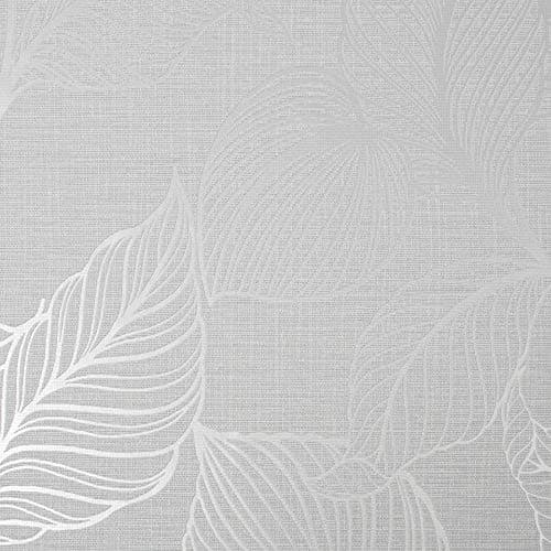 Image of Boutique Moonstone Royal Palm Tropical Wallpaper | Paste The Wall | Silver Leaf | Eco-Friendly