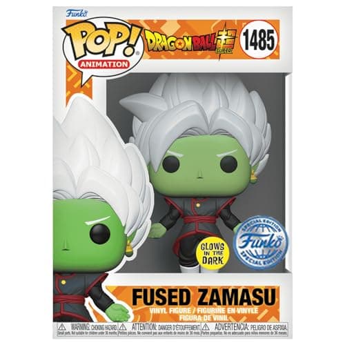 Image of Funko Pop! Dragonball Super Fused Zamasu (Glows in The Dark) Vinyl Figure #1485 Special Edition Exclusive Collectibles, 74395