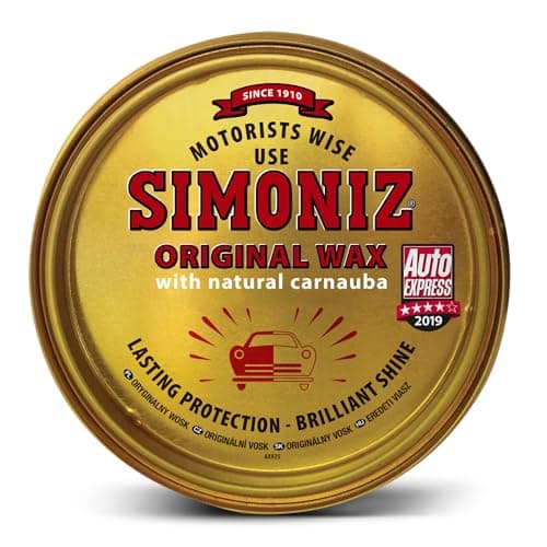 Image of Simoniz Original Car Wax, Award Winning Simoniz Wax, Guaranteed Long-Lasting Protection & Shine For Car Paintwork, Essential Car-Cleaning Products For Brilliant Shine, Carnauba Wax For Car, 150g