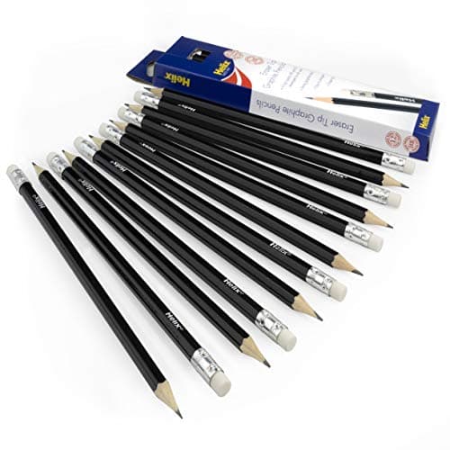 Image of Helix Eraser Tip Graphite Hexagonal Pencils - HB - Pack of 36
