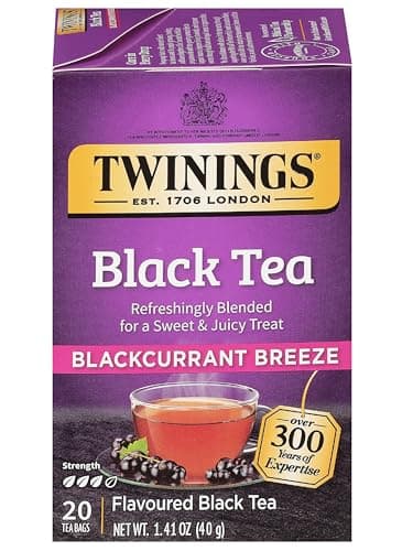 Image of Twinings Premium Blackcurrant Breeze Black Tea, 20 Tea Bags