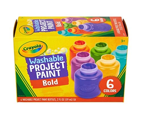 Image of Crayola Washable Kids Paint, Assorted Bold Colors, Painting Supplies, 6 Count