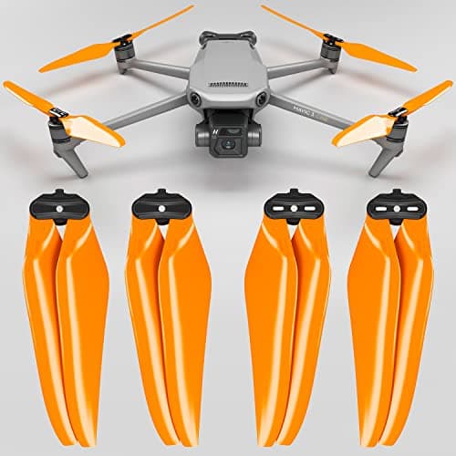 Image of Master Airscrew Stealth Propellers for DJI Mavic 3 & Mavic 3 Pro/Cine/Enterprise/Classic/3T/3M - Orange, 4 pcs