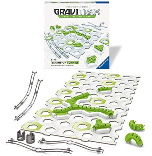 Image of Ravensburger GraviTrax Tunnel Expansion Pack Add On Extension Accessory - Marble Run, STEM and Construction Toy For Kids Age 8 Years and Up