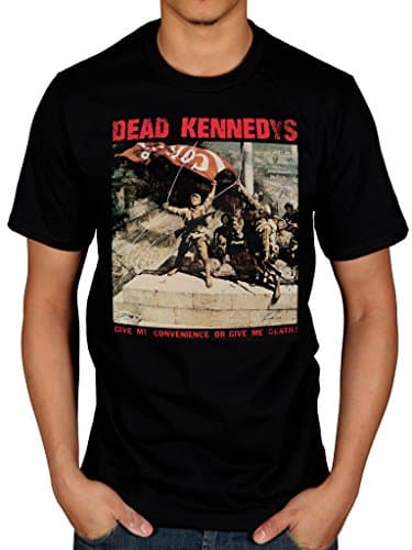 Image of Official Dead Kennedy's Convenience Or Death T-Shirt Merch Black