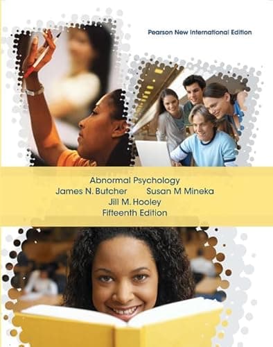 Image of Abnormal Psychology: Pearson New International Edition