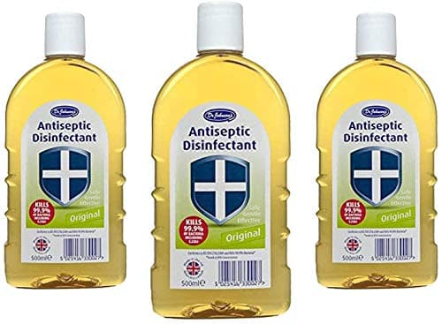 Image of Dr Johnson Antiseptic Disinfectant Liquid (3x500ml)