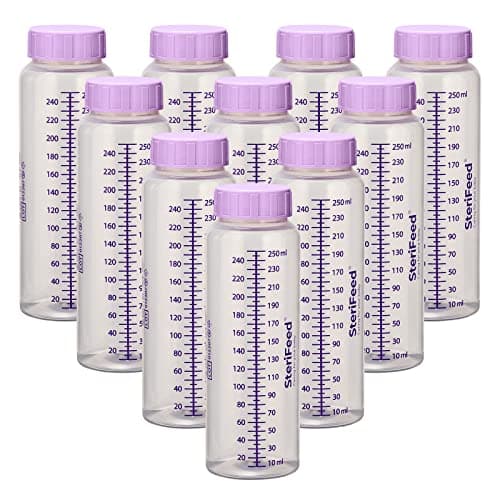 Image of Sterifeed Disposable Sterile Baby Bottle, 250ml, Pack of 10