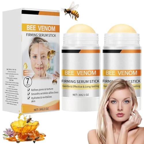 Image of Bee Venom Firming Serum Stick, 2PCS Anti-Aging Face Cream, Lifts and Tightens the Skin, Hydrating, Lifting & Restoring Skin Elasticity, Bee Venom Body Tightening Cream for Women & Men