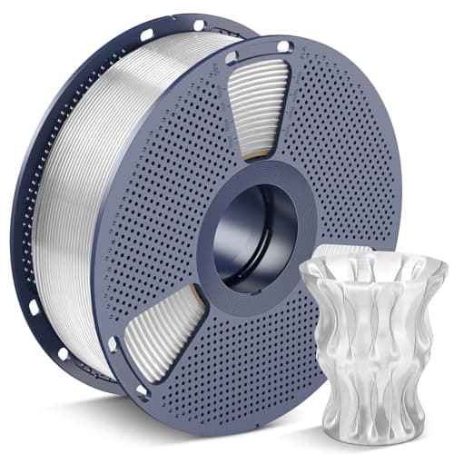Image of SUNLU PLA 3D Printer Filament, Neatly Wound Transparent PLA Filament 1.75mm, Dimensional Accuracy +/- 0.02mm, 1KG Spool 2.2lbs. (Clear)