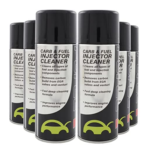 Image of (Pack of 6) 400ml Carb & Fuel Injector Cleaner - Carburettor Carbon Cleaner Spray