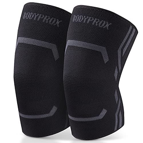 Image of Bodyprox Knee Compression Sleeve 2 Pack for Men and Women, Knee Support Brace for Running and Sports (M)