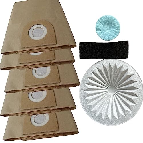 Image of Quailitas Vacuum Cleaner Paper Bags - Hoover Vacuum Cleaner Dust Bags, Compatible With Vax 6131 7131 6151SX 5120 8131 - Pack of 5