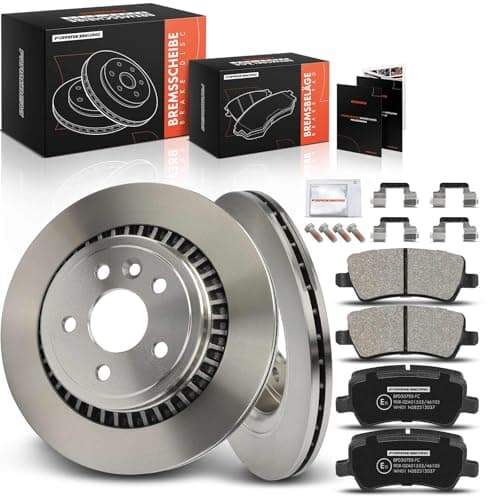 Image of Frankberg Brake Kit incl. 2x Brake Disc + 4x Brake Pad Rear Compatible with XC60 156 Replace# 31277357,31471033