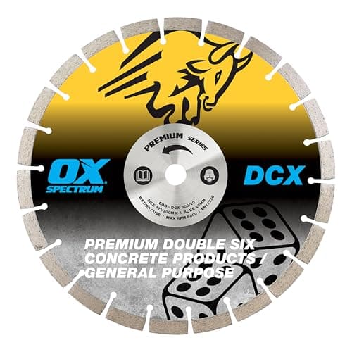 Image of OX DCX300/20 General Purpose Spectrum Plus Double Six Diamond Blade, Multi-Colour, 300/20 mm
