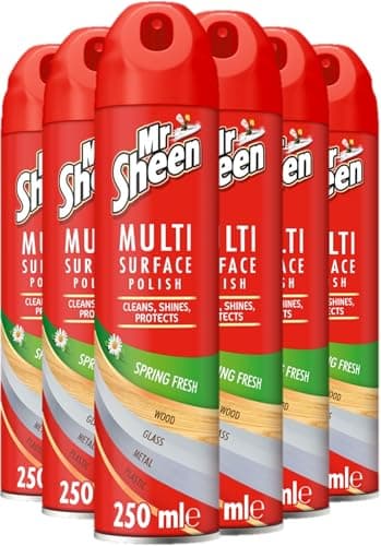 Image of Mr Sheen Multi-Surface Polish Spring Fresh 250ml Pack of x 6 - packaging may vary