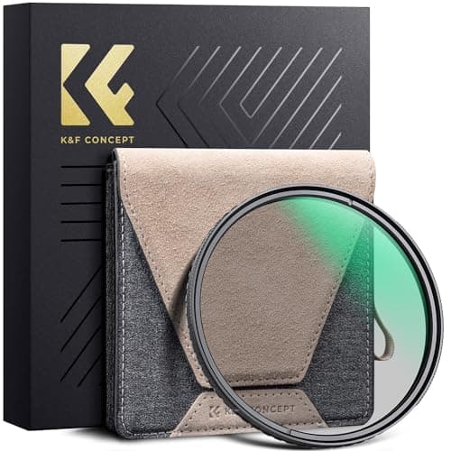 Image of K&F Concept Polarising Filter 82 mm CPL Filter Circular Slim Optical Glass HD Brass Frame Polarising Filter for 82 mm Sony Canon Nikon Fujifilm Lens Nano Xcel Pro