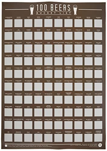 Image of Gift Republic GR630009 Beers Scratch Off Bucket Listm