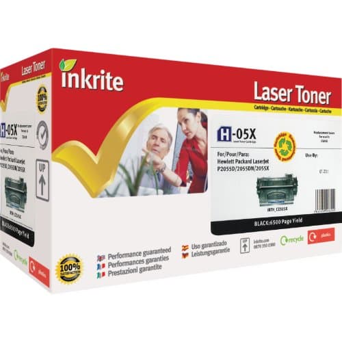 Image of Inkrite Remanufactured Toner Cartridge Replacement for HP CE505X Black