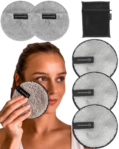 Image of Ogato® Reusable Makeup Remover Pads and Eye Makeup Remover Pads Set - Just Use Water- XL Reusable Face Pads - Eco Friendly - FREE Laundry Bag - Makeup Remover Cloth For All Skin Types