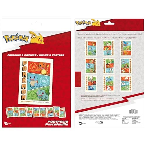 Image of GB eye - Pokemon Portfolio 9 Starters Posters (21 x 29.7 cm)