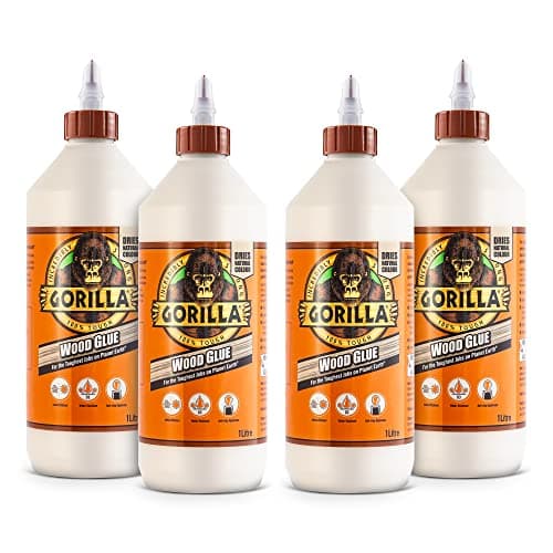Image of Gorilla 5044361 Wood Glue 1L (4 Pack)