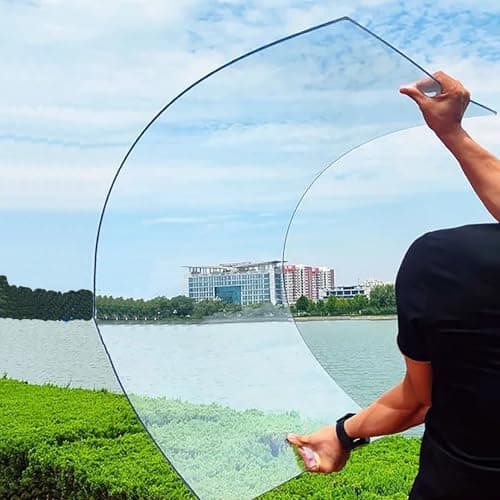 Image of PC Panel Cover Flat Sheets, 1mm Transparent Rainproof Outdoor Protection for Greenhouses, Easy Installation, Weatherproof, Durable