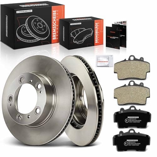 Image of Frankberg Brake Kit incl. 2x Brake Disc + 4x Brake Pad Front Compatible with B.o.x.s.t.e.r 986 2.5 2.7 1996-2004 Replace# 98635193913, 98635193911