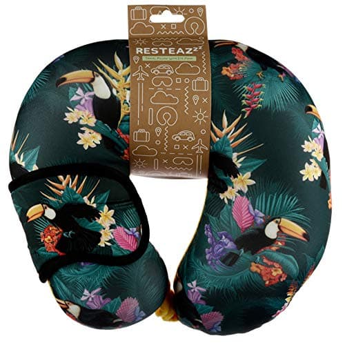 Image of EliteKoopers 1Pcs Toucan Party Relax Travel Pillow & Eye Cover Set For Travelling
