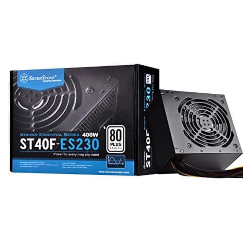 Image of SilverStone SST-ST40F-ES230 - Strider Essential Series, 400W 80 Plus 230V EU ATX PC Power Supply, Low Noise 120mm