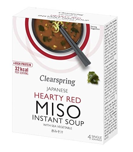 Image of Clearspring | Hearty Red Miso Soup + Sea Veg | 5 x 4x10g