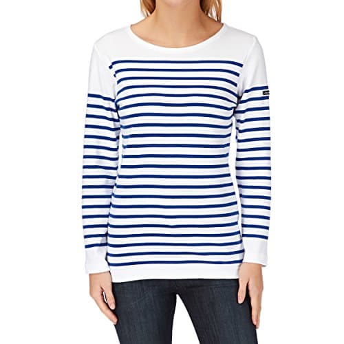 Image of Armor Lux Women's T-Shirt, White (Dw5 Blanc/Etoile Dw5), 18