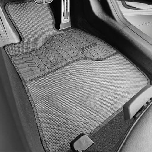 Image of Michelin Car Mats to fit Seal U DM-i (PHEV Hybrid) 2024+ Black Luxury Rubber Car Mats with Black Trim & Michelin Heel Pad [MII-2930]