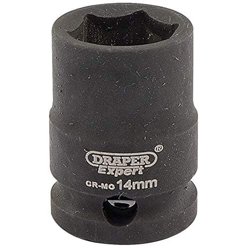 Image of Draper 6874 3/8" Square Drive Hi-Torq 6 Point Impact Socket, 14 mm Size , Blue