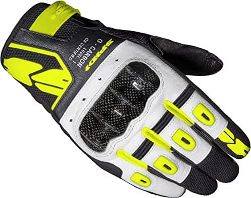 Image of SPIDI GB G-CARBON CE Gloves BLK FLUO YELL XXL[C88-394]
