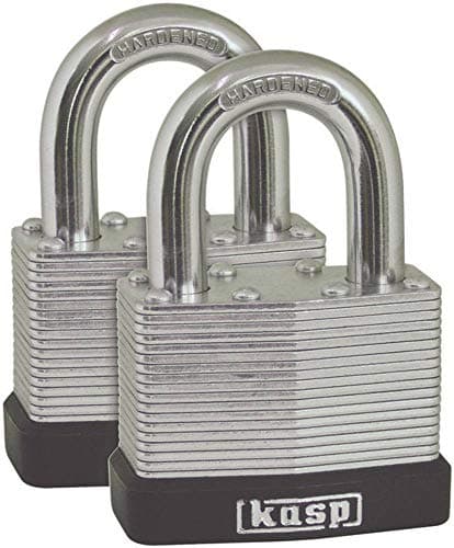 Image of Kasp 130 Laminated Steel Padlock - 50 Millimeters - Twin
