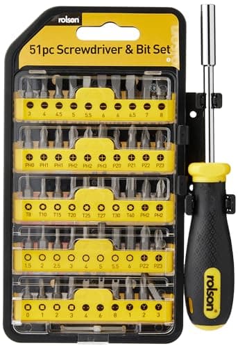 Image of Rolson 28429 51 Pc Screwdriver & Bit Set