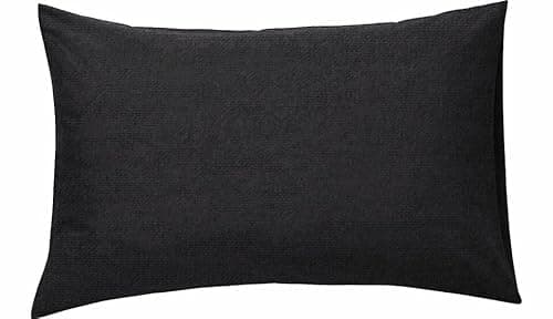Image of PARADISE STAR Flannelette Pillowcase Pair – 100% Brushed Cotton Thermal Pillow Cases, Soft Warm Cosy Winter Bedding Pillow Covers 50 x 75 cm for Standard Bed Pillows (Black)