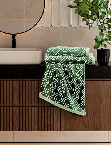 Image of Ted Baker Ribbon Stripe Towel Green
