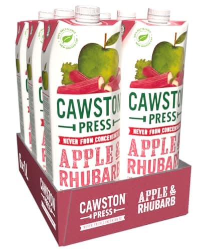 Image of Cawston Press Apple & Rhubarb Pressed Juice 1L (Pack of 6)