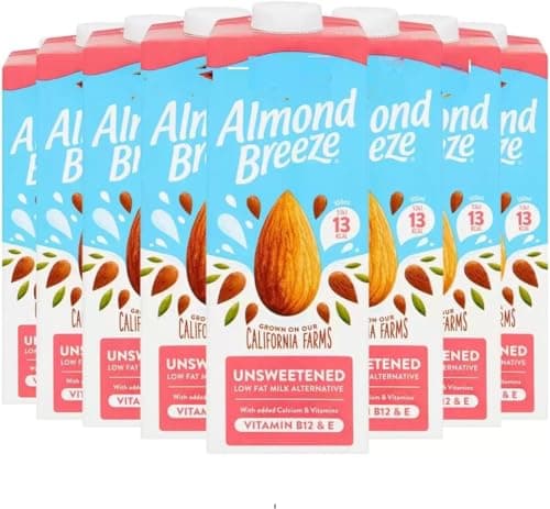 Image of Almond Unsweetened Almond Drink with Vitamin B12 & E,Added Calcium, 8 x 1L | NAEM