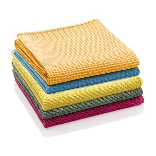 Image of E-Cloth 5 Cloth Starter Pack, Assorted Colours, Eco Packaging