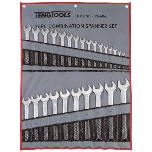 Image of TengTools 6526 MM – Set of 26 Combination Spanner
