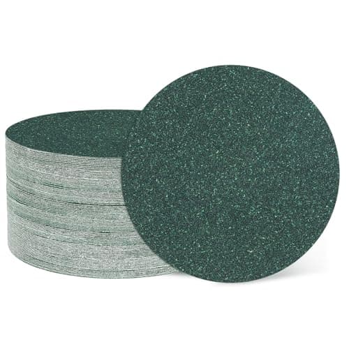 Image of sourcing map 50 Pcs 75mm (3 Inch) Sanding Disc 80 Grit Hook and Loop Sandpaper Random Orbital Sander Pads for Woodworking, Metal, Stone Grinding and Polishing, Green, Zirconia