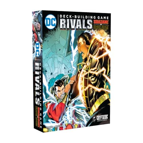 Image of Cryptozoic DC Deck-Building Game: Rivals – Shazam! vs. Black Adam | 2-Player Strategy Card Game | Standalone or Expandable | Superhero Battle with Character Progression | Ages 15+ | Game in English