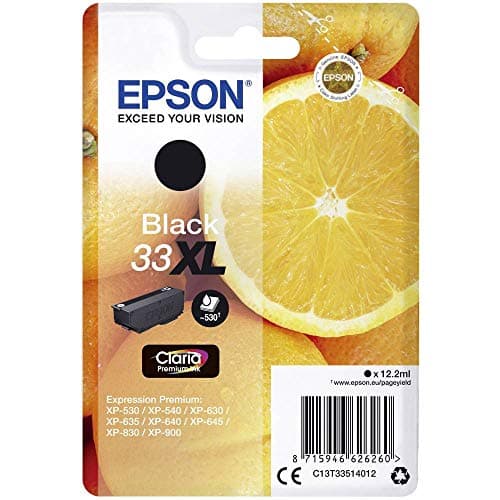 Image of Epson 33XL Black Oranges High Yield, Genuine, Claria Premium Ink