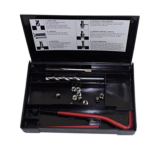 Image of AB Tools 3/8" x 16 BSW Whitworth Tap Repair Cutter Kit Helicoil Damaged Threads 14pc Kit